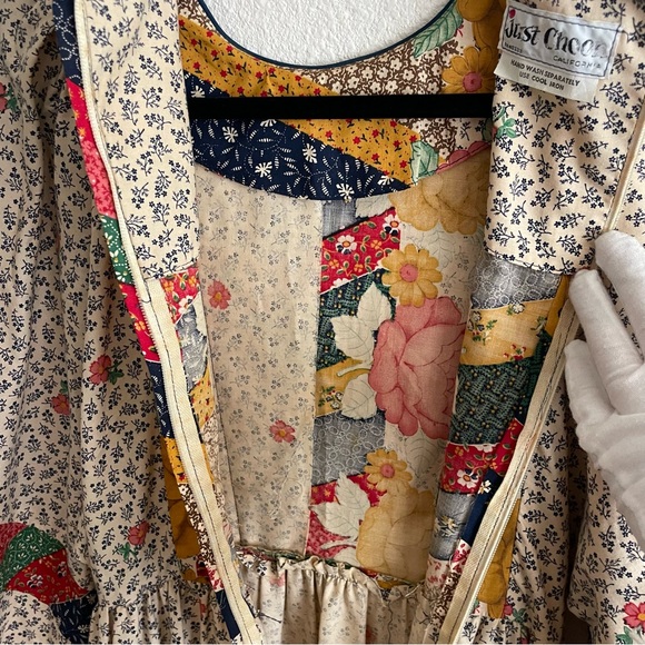 Vintage Just Choon California Prairie Mixed Print Floral Boho Cottagecore Dress - Picture 8 of 16